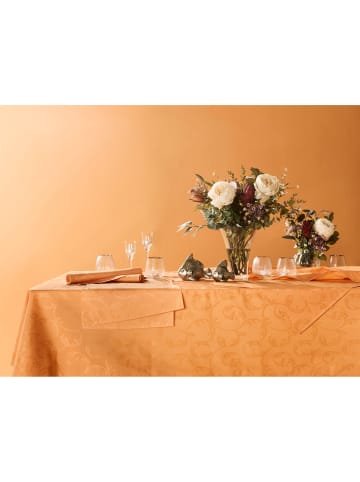 Erwin Müller Jacquard Mitteldecke Greven in orange