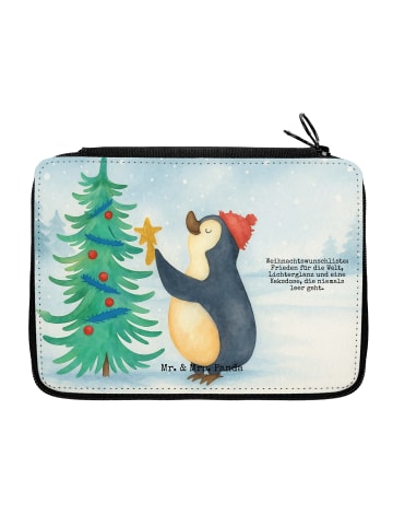 Mr. & Mrs. Panda Stiftemappe Pinguin Weihnachtsbaum Design mit S... in Weiß