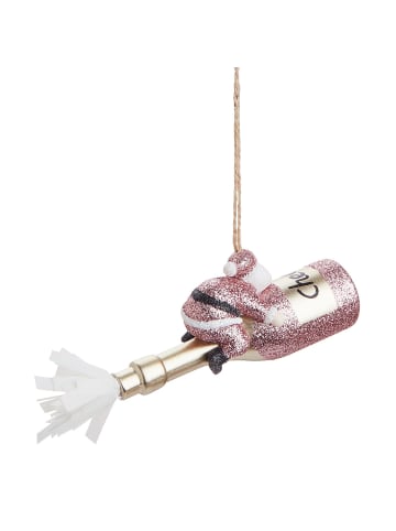 Butlers Butlers Baumanhänger HANG ON Santa Sektflasche in Pink