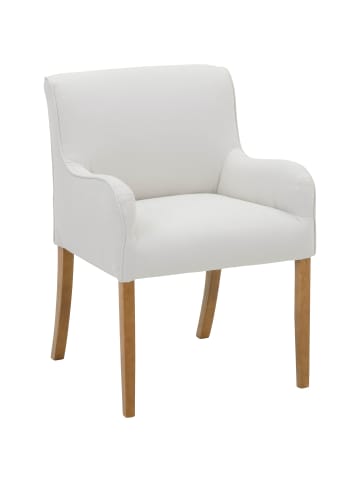 58 aufm Kessel POLSTERSTUHL Katryn Flachgewebe creme