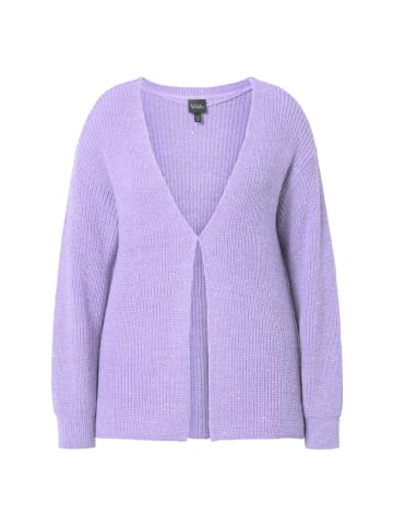 Ulla Popken Strickjacke in lavendel