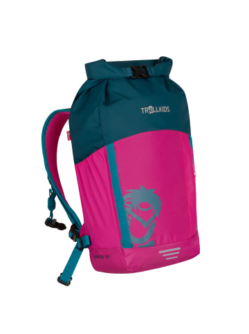 Trollkids Rucksack Senja 15 L in bright pink