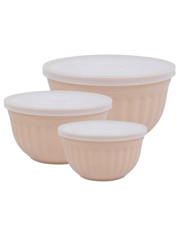 Greengate Schüssel 3er Set Alice aus Kunststoff in creamy fudge