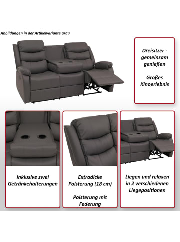 MCW 3er Kinosessel O62, Grau