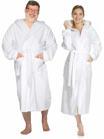 wewofashion Morgenmantel für Damen in weiß