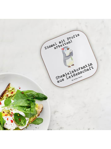 Mr. & Mrs. Panda Tassen Untersetzer Chemielaborantin Leidenschaf... in Weiß