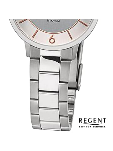 Regent Analog-Armbanduhr Regent Metallarmband silber mittel (ca. 31,5mm)