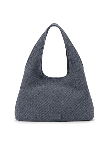 Les Visionnaires Paz Weave Schultertasche Leder 44 cm in asphalte