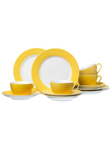 Ritzenhoff & Breker 12er Set Kaffeeservice Doppio in Gelb