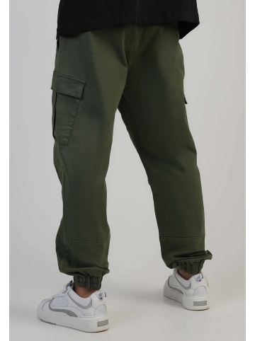 SikSilk Cargohose Slim Fit Cargos in Khaki Green