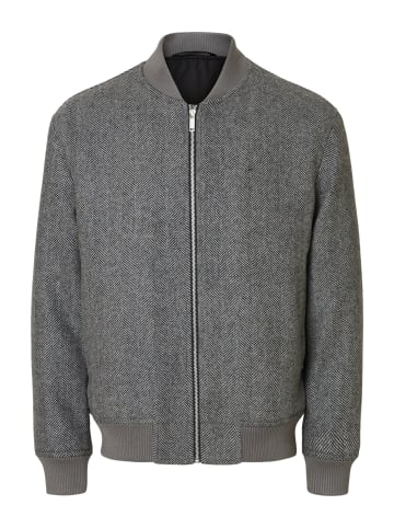 SELECTED HOMME Sweatjacke 'Jens' in dunkelgrau