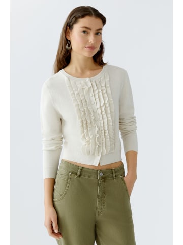 Oui Strickjacke in offwhite