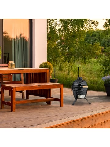 relaxdays Kamado Grill in Schwarz - Ø 32 cm