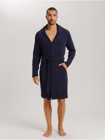 Hanro Morgenmantel Night & Day in deep navy