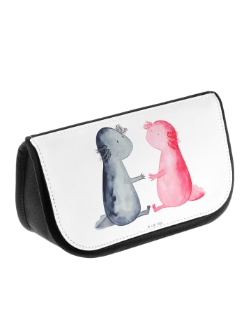 Mr. & Mrs. Panda Beauty Bag Axolotl Liebe ohne Spruch in Weiß