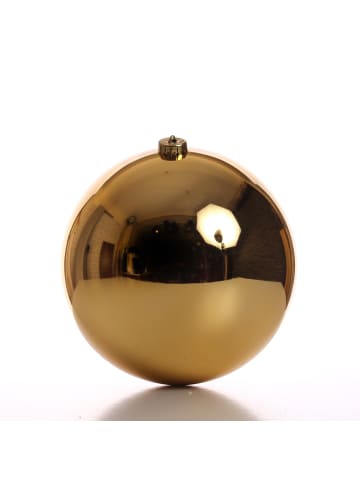 MARELIDA Weihnachtsbaumkugeln bruchfest glänzend D: 20cm in gold