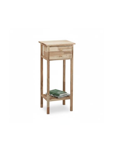 relaxdays Beistelltisch in Natur - (B)35 x (H)80 x (T)30 cm