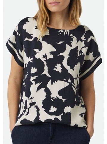 comma Bluse kurzarm in Blau