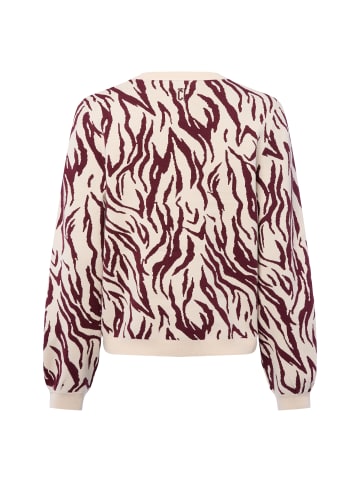 comma Pullover in beige aubergine - 0001