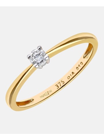 Diamant L'éternel Verlobungsring aus 375 Gelbgold mit 0.10 Karat Diamant