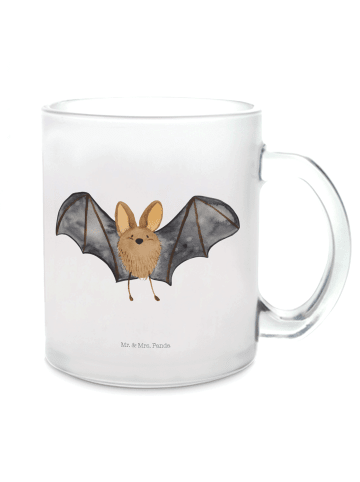 Mr. & Mrs. Panda Teeglas Fledermaus Flügel ohne Spruch in Transparent