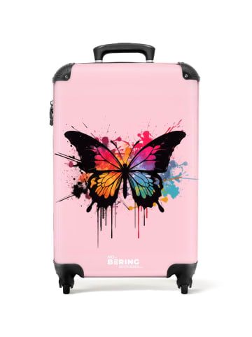 NoBoringSuitCases Suitcase Regenbogen-Schmetterlings-Design mit