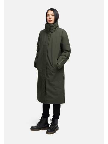 Navahoo Wintermantel Traumblüte 14 in Dark Olive