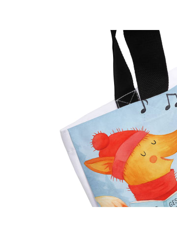 Mr. & Mrs. Panda Tote Bag Fuchs Sänger Design mit Spruch in Weiß