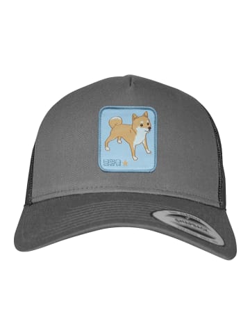 F4NT4STIC Trucker Cap Shiba Inu in charcoal