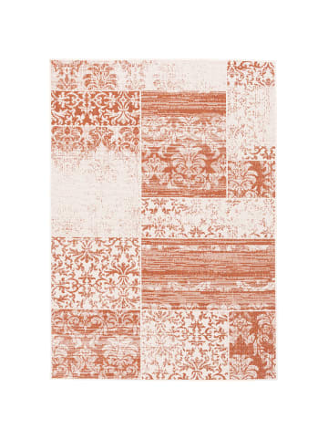 Pergamon In & Outdoor Teppich Carpetto Patchwork in Terracotta