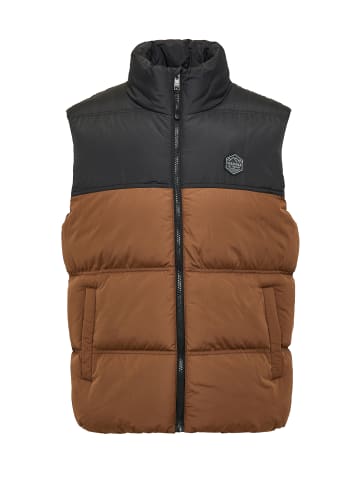Threadbare Weste THB Jacket Gilet Lethame in black_Chocolate