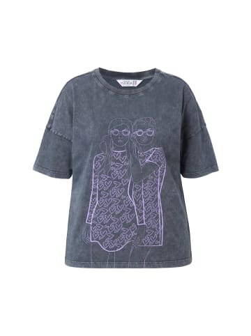 Studio Untold Shirt in anthrazit melange