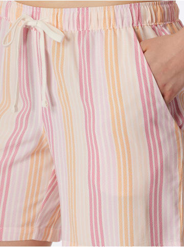 Schiesser Pyjamashorts Mix+Relax in orange, rosa