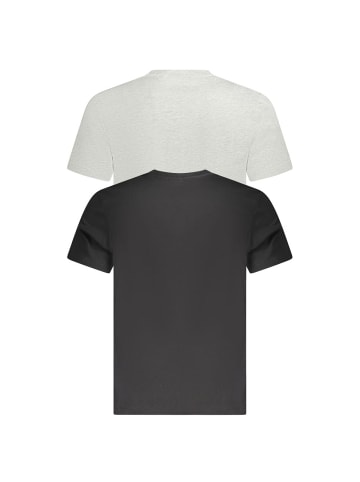 Fila Schwarzes Bio-Baumwoll-T-Shirt