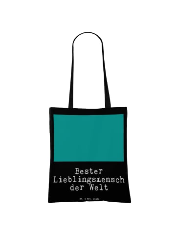Mr. & Mrs. Panda Strandtasche Pinguin Bester Lieblingsmensch der... in Schwarz