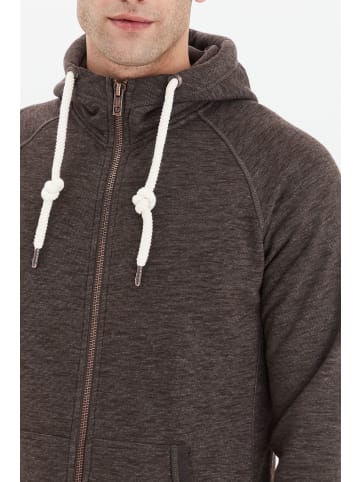 !SOLID Kapuzensweatjacke SDVitu Zip-Hoodie in braun