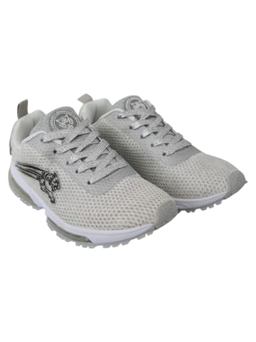 Plein Sport Silber Polyester Gretel Sneaker Schuhe