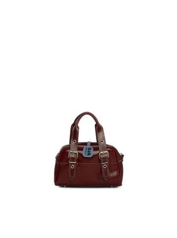 BAGmori Schultertasche in Bordeaux