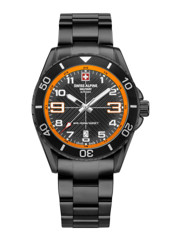 Swiss Alpine Military by Grovana Analoguhr für Herren in Schwarz
