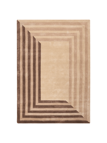 Beliani Kurzflor SARAI in Beige - (W) 160 x (L) 230 cm