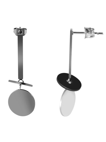 Adeliás Damen Ohrringe aus Edelstahl in silber