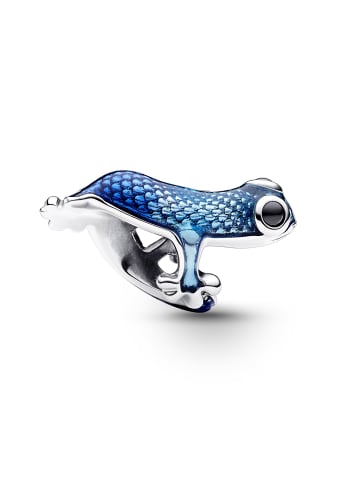 Pandora Charm Silber Metallisch Blauer Gecko