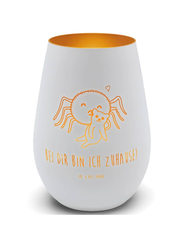 Mr. & Mrs. Panda Laterne Spinne Agathe Teddy mit Spruch in Weiß