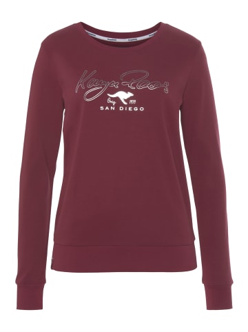Kangaroos Sweatshirt in dunkel rot