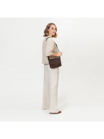 Farmhood Memphis Umhängetasche Leder 22 cm in dark brown
