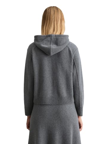 Marc O'Polo DENIM Strick-Hoodie relaxed in Dark Shadow Melange