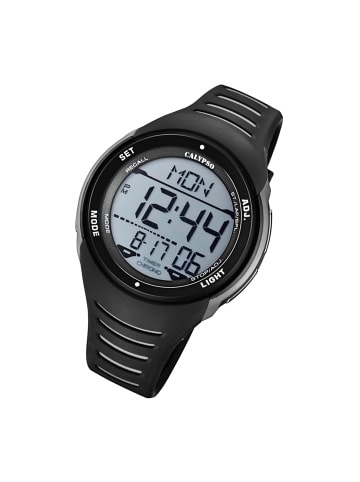Calypso Digital-Armbanduhr Calypso Digital schwarz, grau extra groß (ca. 50mm)