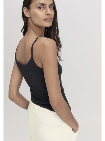 Hessnatur Spaghetti Top Fitted 2er-Set in schwarz