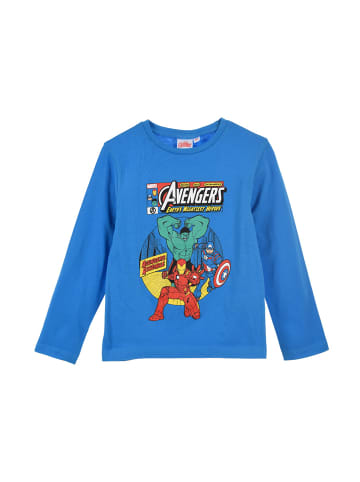 Avengers Langarmshirt Avengers in Hellblau