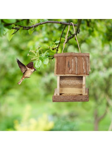 relaxdays Vogelfutterhaus in Natur